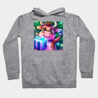 Cute Ox Drawing Hoodie